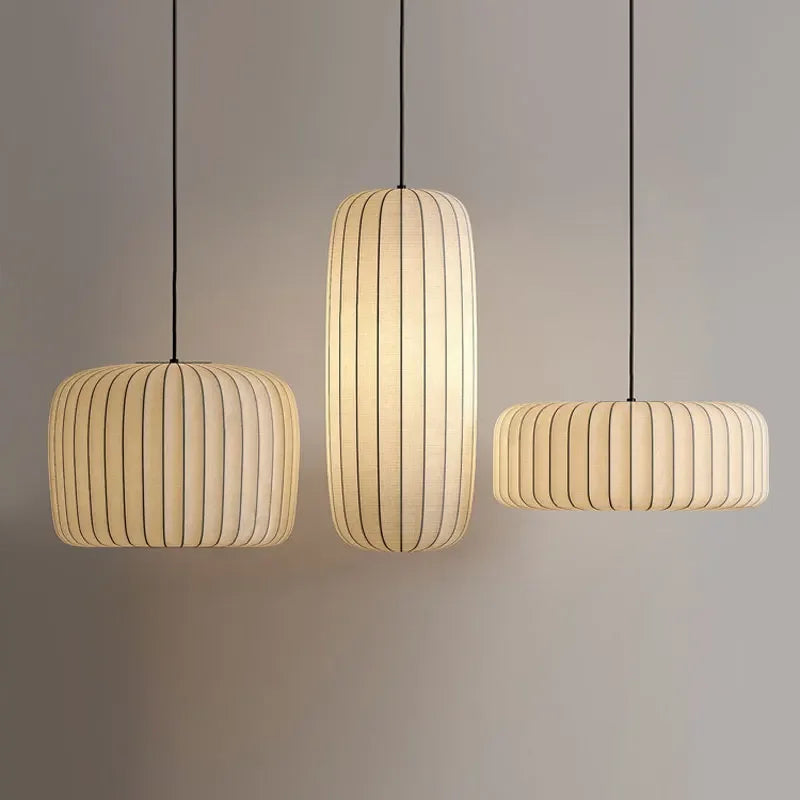 Nordic Cloth Pendant Chandelier for Dining Living Bedroom - Axyaa Art Decor Lighting