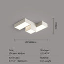 Axyaa Square LED Ceiling Light Modern Minimalist Geometry Creative Home Decor Lighting