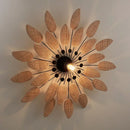 Axyaa Rattan Wall Lamps Indoor Tea House Background Lights