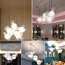 Axyaa Nordic Glass Chandelier: Mickey Bubble Ball Pendant Lamp for Home Decor
