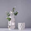 Axyaa Striped Ceramic Vase for Stylish Flower Arrangements