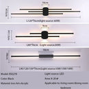 Axyaa Black Iron LED Wall Lamp for Living Room Bedside TV Background