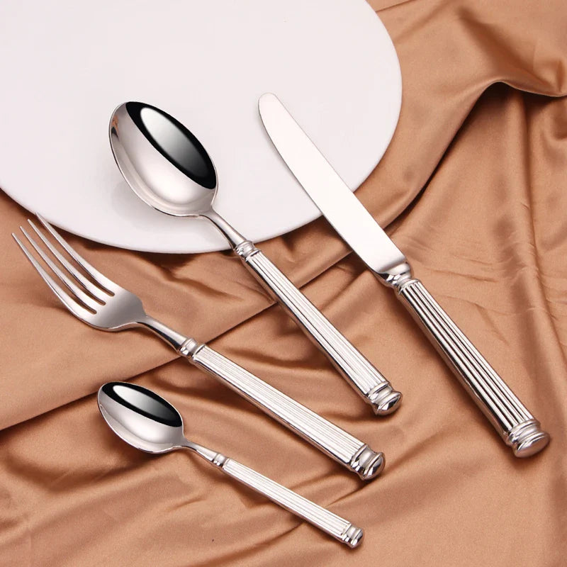 Axyaa Stainless Steel Cutlery Set for Western Dining