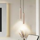 Axyaa Travertine Stone Cylinder LED Pendant Lamp for Bedroom, Dining Room & Kitchen
