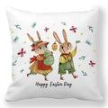 Axyaa Easter Bunny Egg Floral Print Pillowcase
