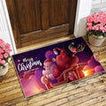 Axyaa Christmas Santa Mat: Festive Home Decoration for Kitchen and Bathroom