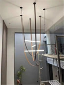Axyaa Glass Tube Pendant Lamp LED Lighting for Living Room and Staircase