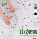 30x30cm Sxp Self-Adhesive Tile Stickers by Axyaa: Marble Pattern, Aluminum Foil, Easy Peel & Stick
