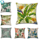 Axyaa Tropical Rainforest Plant Throw Pillow Cover 45x45cm
