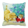 Axyaa Christmas Cat Dog 2023 Pillowcase Snowman Gift Set Decor