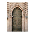 Morocco Door Arabic Art Canvas Poster by Axyaa for Home Decor