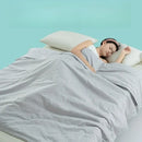 Axyaa Solid Color 5D Embossed Knitted Summer Quilt - Washed Cotton Cool Quilt