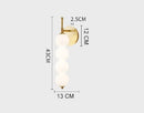 Axyaa Gold LED U-shaped Wall Lamp Sconce for Minimalist Bedroom Decor