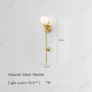 Axyaa LED Marble Indoor Wall Lamp for Living Room Bedroom Decor