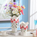 Axyaa Ceramic Flower Vase: 3D Creative Porcelain Decor for Wedding and Home Decor