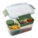 Axyaa Large Capacity Bento Box with Sauce Box - Leakproof Food Container for Lunch