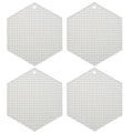 Axyaa Honeycomb Silicone Trivet Mats - Set of 4