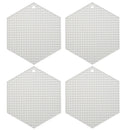 Axyaa Honeycomb Silicone Trivet Mats - Set of 4