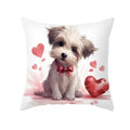 Cute Pet Dog Print Cushion Cover for Sofa by Axyaa