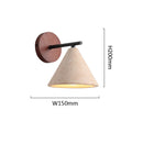 Axyaa Cone Triangle LED Wall Sconce for Home Decoration in Wabi Sabi Style