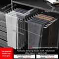 Axyaa Aluminum Alloy Pant Hangers: Adjustable, Multi-Functional, & Collapsible Clothes Rack