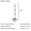 Axyaa Clear Glass Minimalist Floor Lamp for Modern Living Room Bedroom Decorating