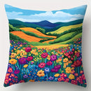 Axyaa Flower Sofa Pillow Cover Set - 17.7" x 17.7" - Home Decor