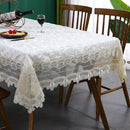 Luxury Lace Patchwork Tablecloth by Axyaa for Dining & Kitchen Decor