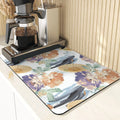 Floral Pattern Kitchen Coasters Set by Axyaa