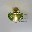Axyaa Amber Glass LED Ceiling Lamp, 4W Home Lighting for Bedroom Living Room