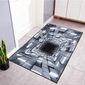 Axyaa 3D Optical Illusion Entrance Carpet: Trippy Living Room Rug for Hallway, Bedroom, Bathroom
