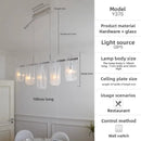 Axyaa French Glass Chandelier Cream Luxe Staircase Lamp