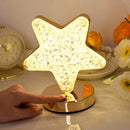Axya LED Moon Star Tree Topper Night Light: Festive Christmas Tree Lamp