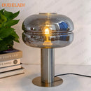 Axyaa Minimalist Glass Table Lamp for Bedroom - Designer Art Decoration Lighting