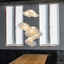 Axyaa Nordic LED Pendant Lights: Modern Living Room Staircase Glass Lampshade