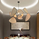 Axyaa Lotus Leaf Bamboo Weaving Chandelier Zen Tea Room Japanese Restaurant Lamp