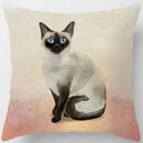 Siamese Cat Print Pillowcase for Home Sofa Decor by Axyaa