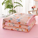 Axyaa Summer Quilt Cotton Plaid Blanket Comfortable Modern Thin Air Condition Blanket