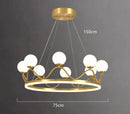 Axyaa Vintage Pendant Ceiling Chandelier for Indoor Dining Room and Living Room Lighting