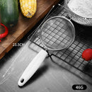 Axyaa Stainless Steel Mesh Filter with Wooden Handle - Kitchen Baking Essentials