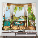 Tropical Ocean Hawaiian Landscape Tapestry for Axyaa Home Decor