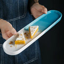 Axyaa Ceramic Dinner Tray for Sushi Restaurant and Pastries