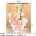 Pink Butterfly Ceramic Vase by Axyaa - Artificial Flowers Arrangement Vase for Aesthetic Room Decor