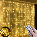 3M Axyaa LED Curtain String Lights with Remote Control - Perfect for Home Decoration