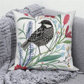 Axyaa Bird Flower Painting Pillow Cover