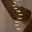 Axyaa Crystal Chandelier Stair Pendant Living Room Lighting Home Decor Interior Lights