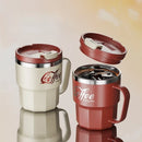 Axyaa Double-Wall Insulated Stainless Steel Coffee Cup Mug with Lid