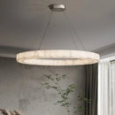 Axyaa Marble Pendant Light: Luxurious Circular Post-Modern Villa Duplex Lighting