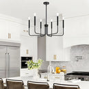 Axyaa Farmhouse Chandelier: 6-Light Dining Room Industrial Lighting Fixtures