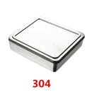 Axya Stainless Steel Deep Tray Set for Baking, Grilling, and Serving